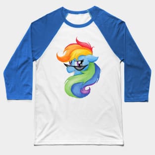 Rocky Rainbow Dash Baseball T-Shirt